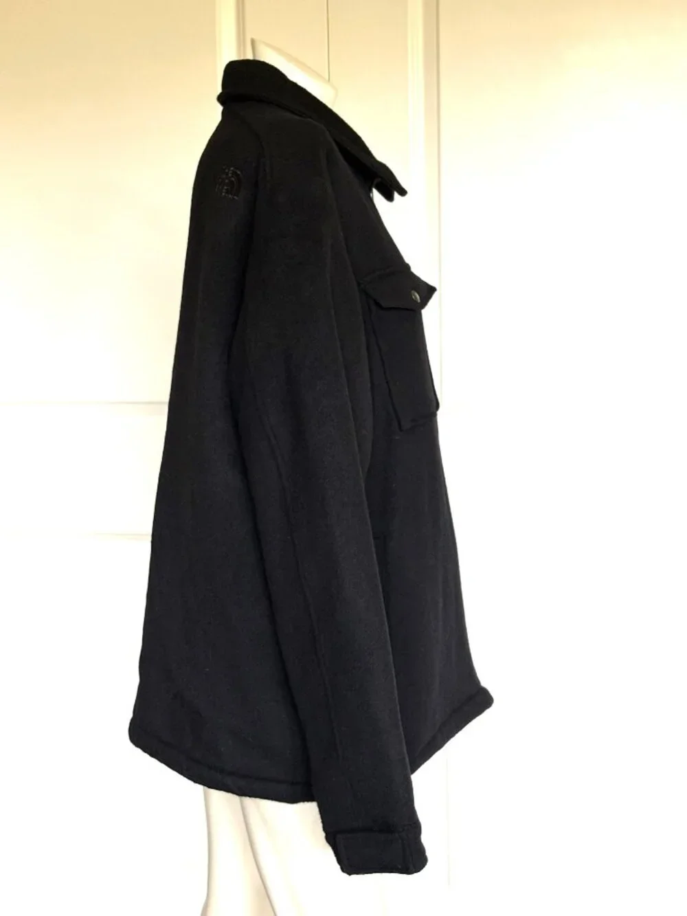 NWOT THE NORTH FACE BLACK WOOL BLEND COAT JACKET SIZE: XL/TG